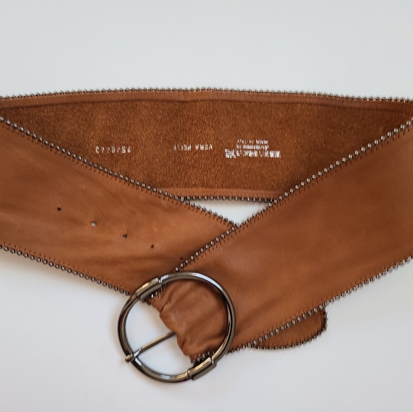 Berge Accessories - . Berge Wide Leather Belt